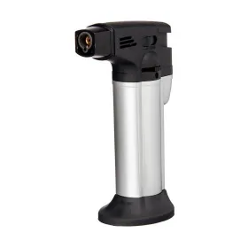 Kitchen Blowtorch Kinvara Black Silver 7,2 x 11 x 4 cm (12 Units)