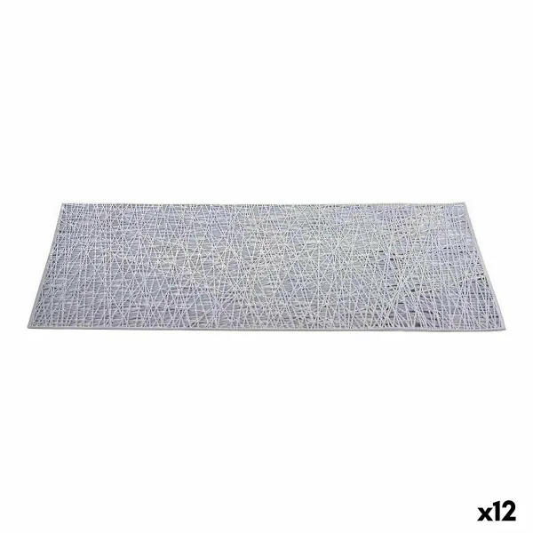 Tabletti Kinvara Hopeinen Hopea Muovinen 30 % Polyesteri 45 x 0,01 x 30 cm (12 osaa)