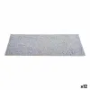 Galda paliktnis Kinvara Sudrabains Sudrabs Plastmasa 30 % Poliesters 45 x 0,01 x 30 cm (12 gb.)