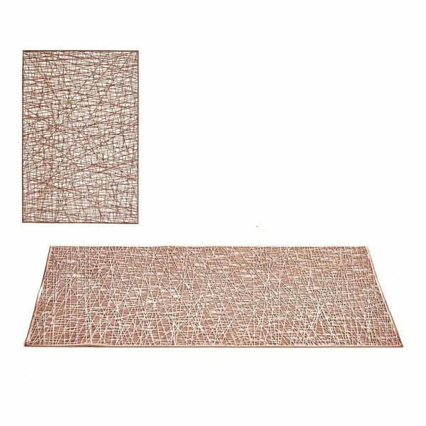 Подставка под горячее Kinvara Розовый Пластик 30 % полиэстер 45 x 0,01 x 30 cm 30 x 0,001 x 45 cm (12 штук)