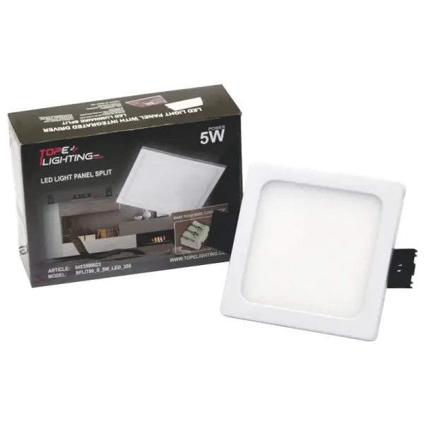 5W recessed square LED panel "SPLIT"
