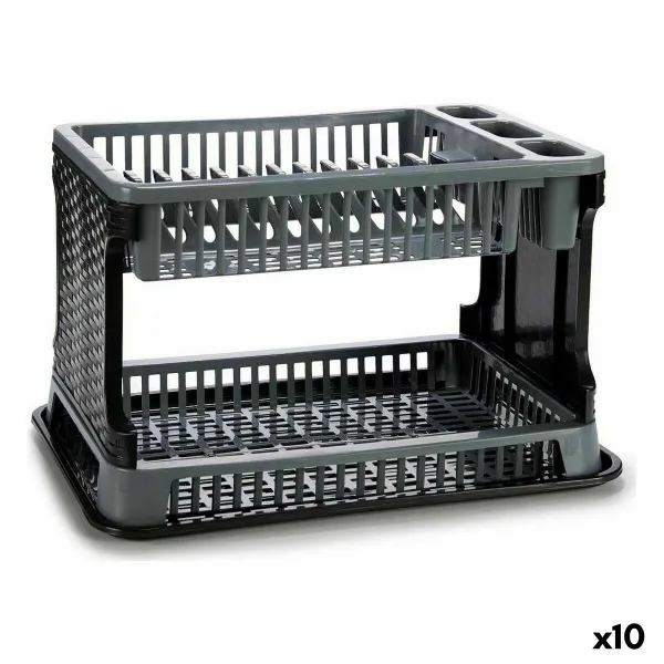 Kuivausteline tiskialtaaseen Kinvara Harmaa 44,5 x 30,3 x 27 cm 44,5 x 8,7 x 30,3 cm (10 osaa)