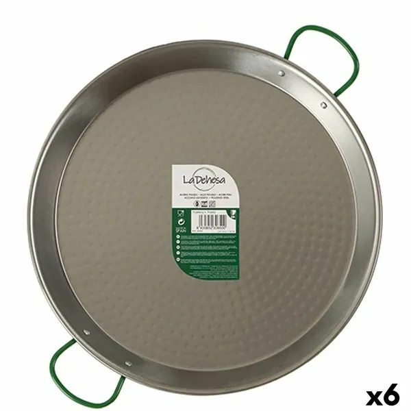 Pan La Dehesa Silver Polished Steel Ø 38 cm 51 x 6 x 39 cm (6 Units)