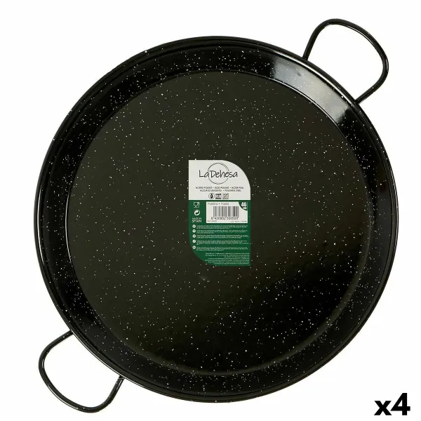 keptuvė La Dehesa Juoda Emaliuotas plienas Ø 46 cm 59 x 6 x 46 cm (4 vnt.)