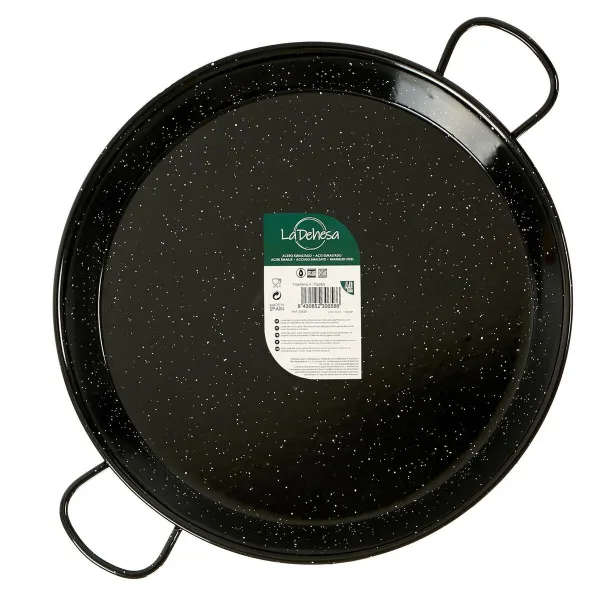 Pan La Dehesa Чёрный Эмалированная сталь Ø 50 cm 64 x 6 x 54 cm (4 штук)