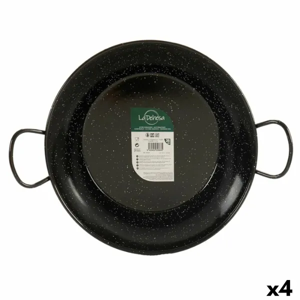 Paeljos keptuvė La Dehesa Juoda Emaliuotas plienas Ø 36 cm 48 x 13 x 8 cm 48 x 9,5 x 36 cm (4 vnt.)