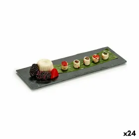 Snack tray Kinvara Black 30,3 x 0,5 x 10 cm (24 Units)