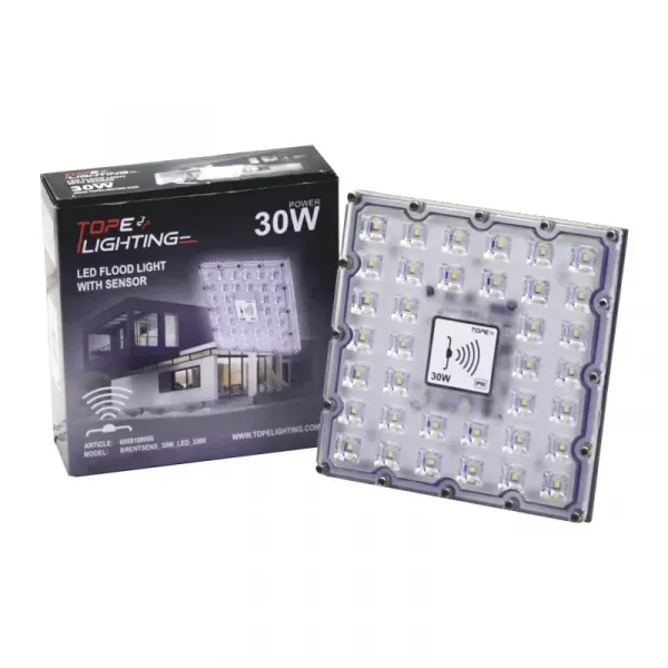 LED outdoor spotlight with microwave sensor "BRENTSENS" 30W