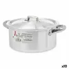 Casserole with lid Kinvara Silver 25 x 11,5 x 18 cm 18 x 11,5 x 25 cm (10 Units)