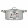 Casserole with lid Kinvara Silver 3 L 28 x 12,5 x 22 cm (10 Units)