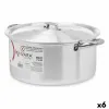 Кастрюля с крышкой Kinvara Серебристый 8 L 38 x 16 x 30,5 cm (6 штук)