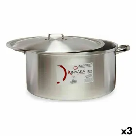 Кастрюля с крышкой Kinvara Серебристый 53 x 24 x 43 cm (3 штук)