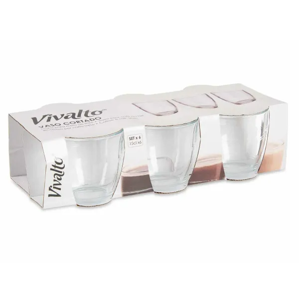 Set of glasses Vivalto Transparent Glass 150 ml (12 Units)
