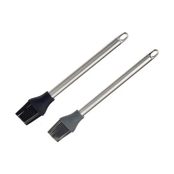 Kitchen Brush Kinvara Silicone Stainless steel 28 x 4,5 X 2 cm (12 Units)