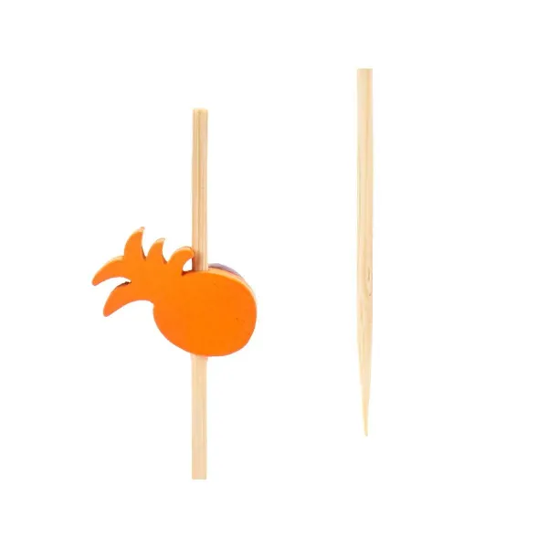 Barbecue Skewer Set Kinvara Bamboo Skewer Decorated (24 Units)