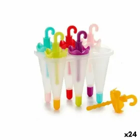 Ice-cream Mould Leknes Blue Red Green Purple Orange Pink polypropylene 11 x 16,5 x 16 cm 16 x 16,5 x 11 cm Umbrella (24 Units)