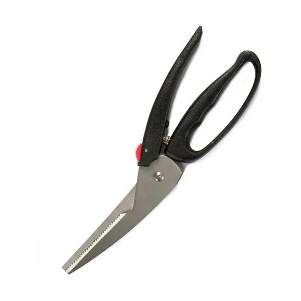 Keittiösakset Kinvara Musta Teräs Muovinen 24,5 x 2 x 7,5 cm (12 osaa)