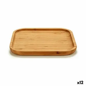 Snack tray Kinvara Brown Squared 20 x 1,5 x 20 cm (12 Units)