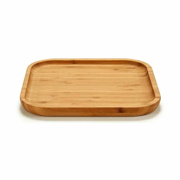 поднос для закусок Kinvara Коричневый Квадратный 20 x 1,5 x 20 cm (12 штук)