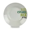 Deep Plate Organic White Green Porcelain Printed Ø 20,6 cm 20,5 x 4 x 20,5 cm (10 Units)
