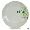 Plakans trauks Organic Porcelāns Iespiests 24,4 x 2,6 x 24,4 cm (10 gb.)