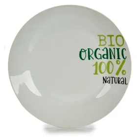 Plakans trauks Organic Porcelāns Iespiests 24,4 x 2,6 x 24,4 cm (10 gb.)