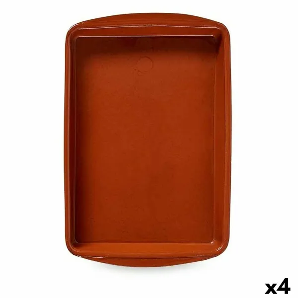 Oven Dish La Dehesa Baked clay 40 x 5 x 26,5 cm (4 Units)