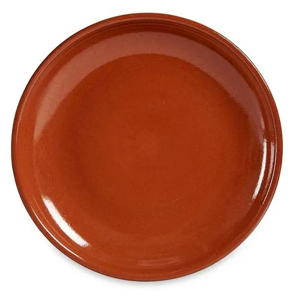 Flat Plate La Dehesa Baked clay 23 x 2 x 23 cm Meat (10 Units)