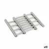 Table Mat Kinvara Silver Stainless steel 23 x 2 x 20 cm Extendable (12 Units)
