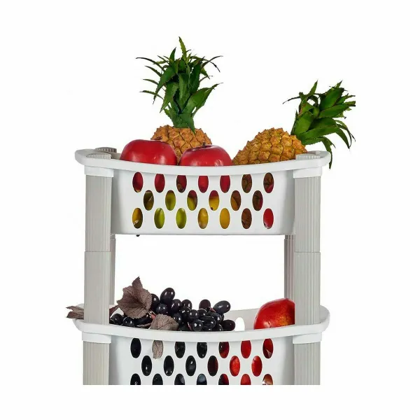 Передвижная тумба Stefanplast Белый Антрацитный Пластик 40 x 29,5 x 68,5 cm (44 Unidades)