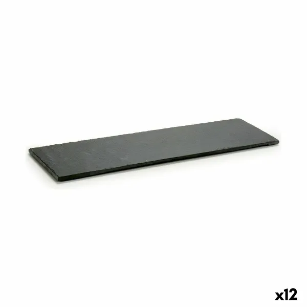 поднос для закусок Kinvara Чёрный 50 x 0,5 x 15 cm 15 x 0,5 x 50 cm (12 штук)