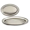 Paplāte Kinvara Sudrabains Sudrabs Nerūsējošais tērauds 35 x 2 x 23 cm 35 x 2 x 22,5 cm (24 gb.)
