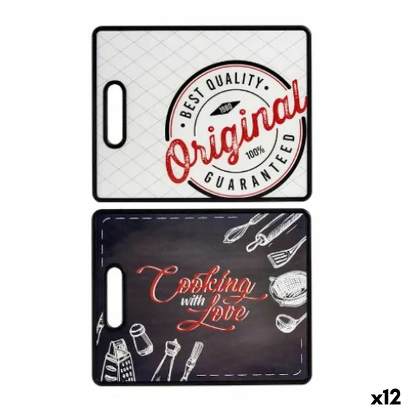 Cutting board Kinvara Printed Kitchen 30,5 x 1 x 38 cm (12 Units)