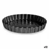 Oven Mould Kinvara Dark grey Metal Carbon steel Ø 28 cm 28,5 x 3,7 x 28,5 cm (12 Units)