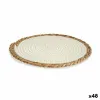 Подставка под горячее Gift Decor Белый Натуральный Натуральное волокно 30 x 1 x 30 cm (48 штук)