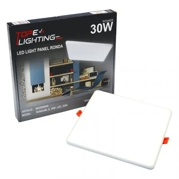 Recessed square LED panel "RONDA" 30W