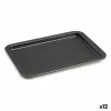 Baking tray Kinvara Grey Metal 25,3 x 2 x 37 cm (12 Units)