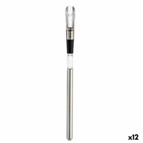 Stikla Karafe Vīnam Kinvara Balts Melns Caurspīdīgs Tērauds Nerūsējošais tērauds TPE Plastmasa 3-vienā (12 gb.)