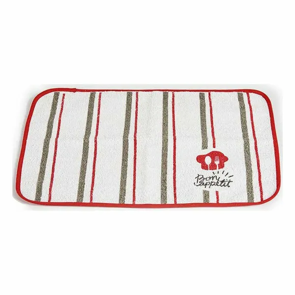 Tabletti Kinvara Bon Appetit Valkoinen Punainen 33 x 0,3 x 48 cm (12 osaa)