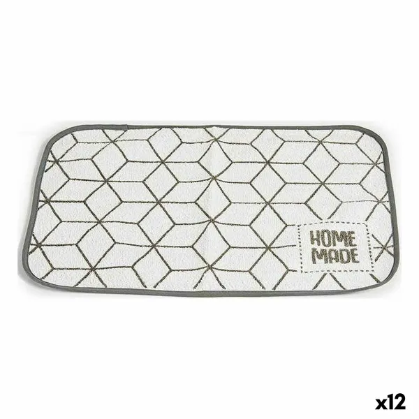 Stalo kilimėlis Kinvara Balta Pilka 33 x 0,3 x 48 cm (12 vnt.)