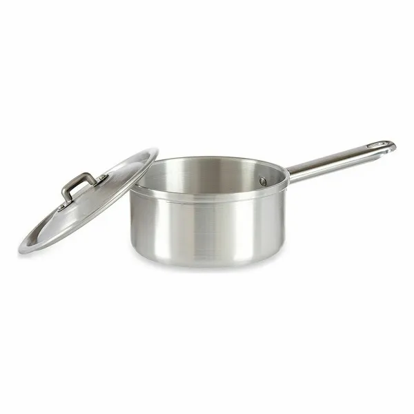 Ковш с крышкой Kinvara Серебристый Алюминий Ø 14 cm 1 L 28 x 9 x 16 cm 16 x 9 x 28 cm (10 штук)