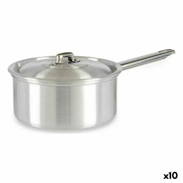 Kastrolis ar Vāku Kinvara Sudrabains Alumīnijs Ø 16 cm 1,5 L 30 x 10,5 x 18 cm 30,5 x 9 x 18 cm 18 x 10,5 x 30,5 cm (10 gb.)