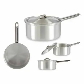 Ковш с крышкой Kinvara Серебристый Алюминий Ø 16 cm 1,5 L 30 x 10,5 x 18 cm 30,5 x 9 x 18 cm 18 x 10,5 x 30,5 cm (10 штук)
