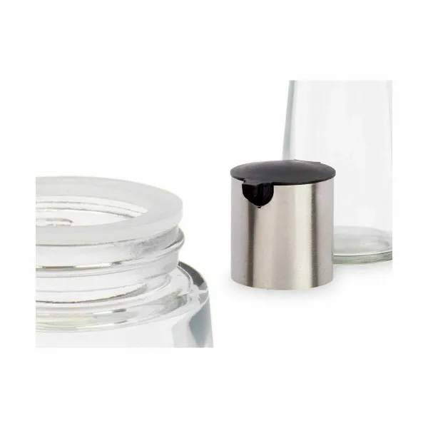 Indelis aliejui Vivalto Skaidrus Sidabras Metalinis stiklas Aliuminis polipropileno 230 ml 7 x 17 x 7 cm (24 vnt.)