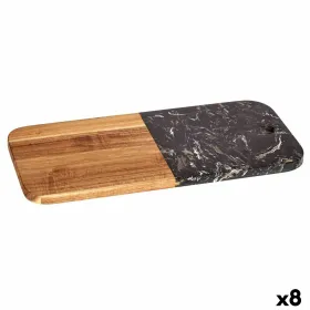 Leikkuulauta Kinvara Musta 18 x 1,5 x 38 cm (8 osaa)