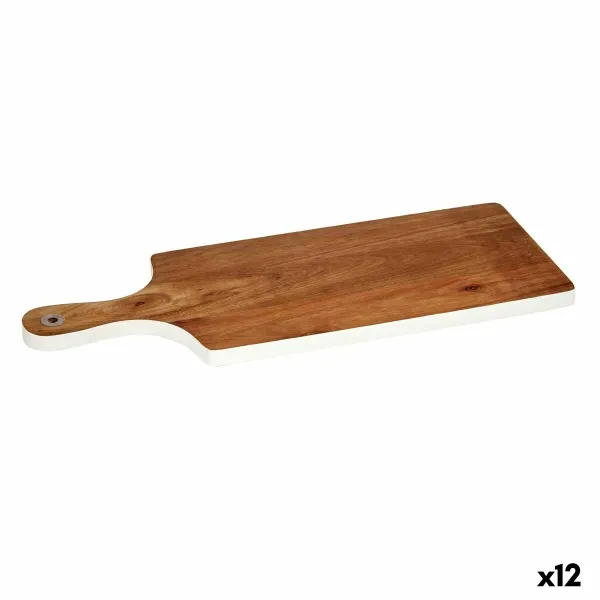 Cutting board Kinvara White 17,3 x 1,5 x 44,8 cm (12 Units)
