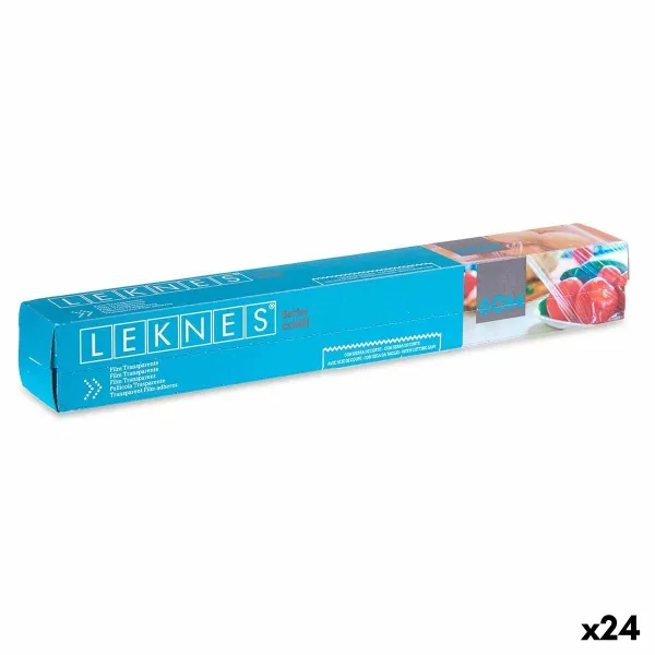 Tuorekelmu Leknes Läpinäkyvä Polyetyleeni 8 mm 60 m 3,6 x 3,6 x 30,7 cm (24 osaa)
