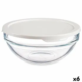Apvali pietų dėžutė su dangteliu Pasabahce Chefs Balta 595 ml (6 vnt.)