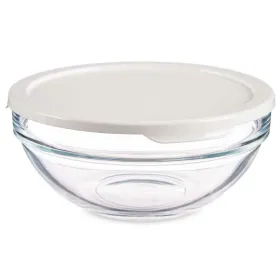 Apvali pietų dėžutė su dangteliu Pasabahce Chefs Balta 595 ml (6 vnt.)