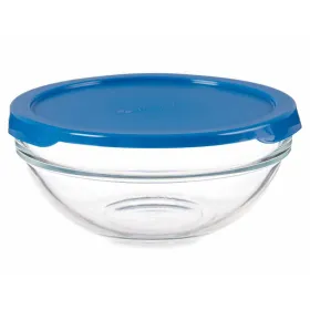 Pyöreä eväsrasia kannella Pasabahce Chefs Sininen 595 ml (6 osaa)